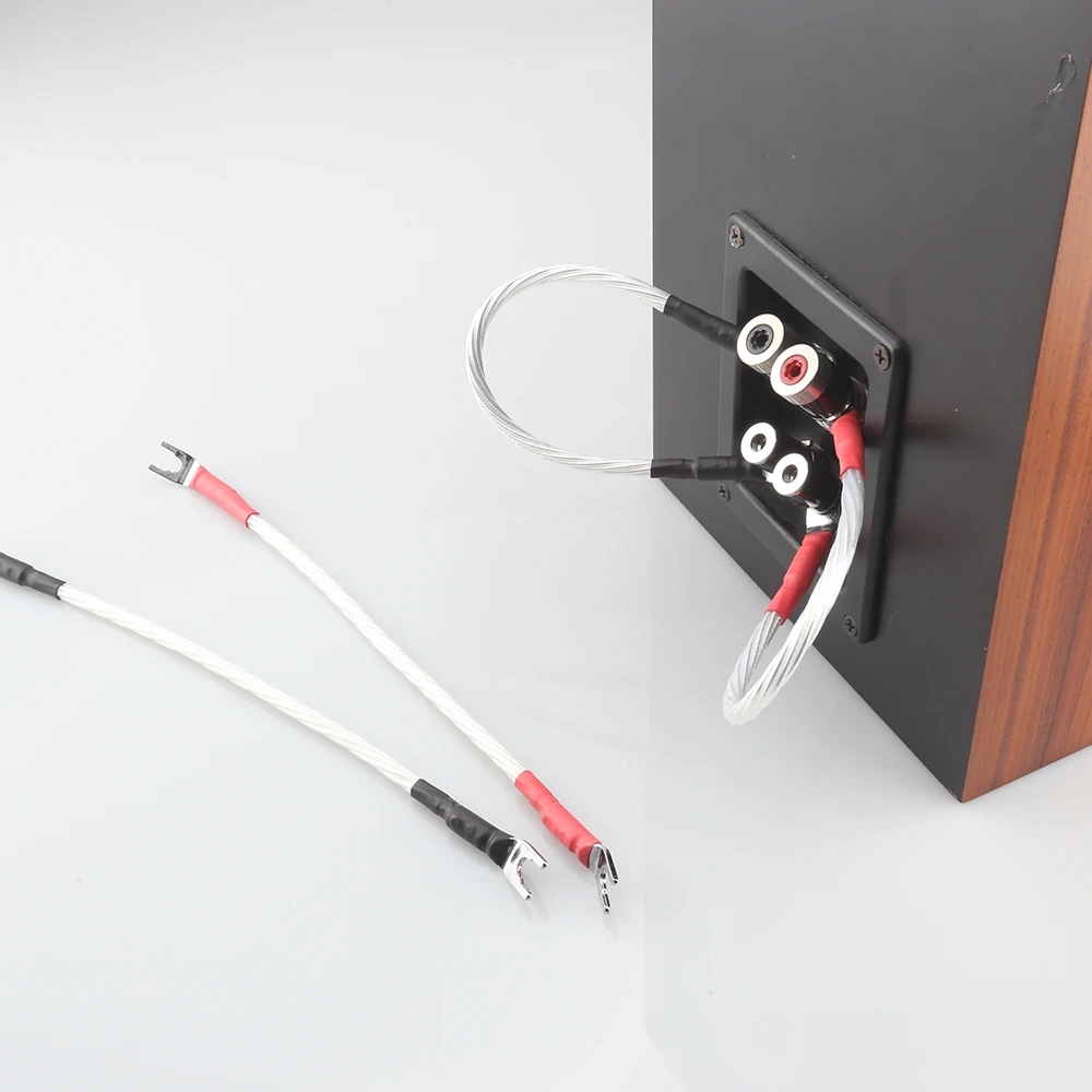 Audiocrast 4 шт. Odin джампер соединительный кабель для динамика Hi-Fi OFC провод шнур вилки