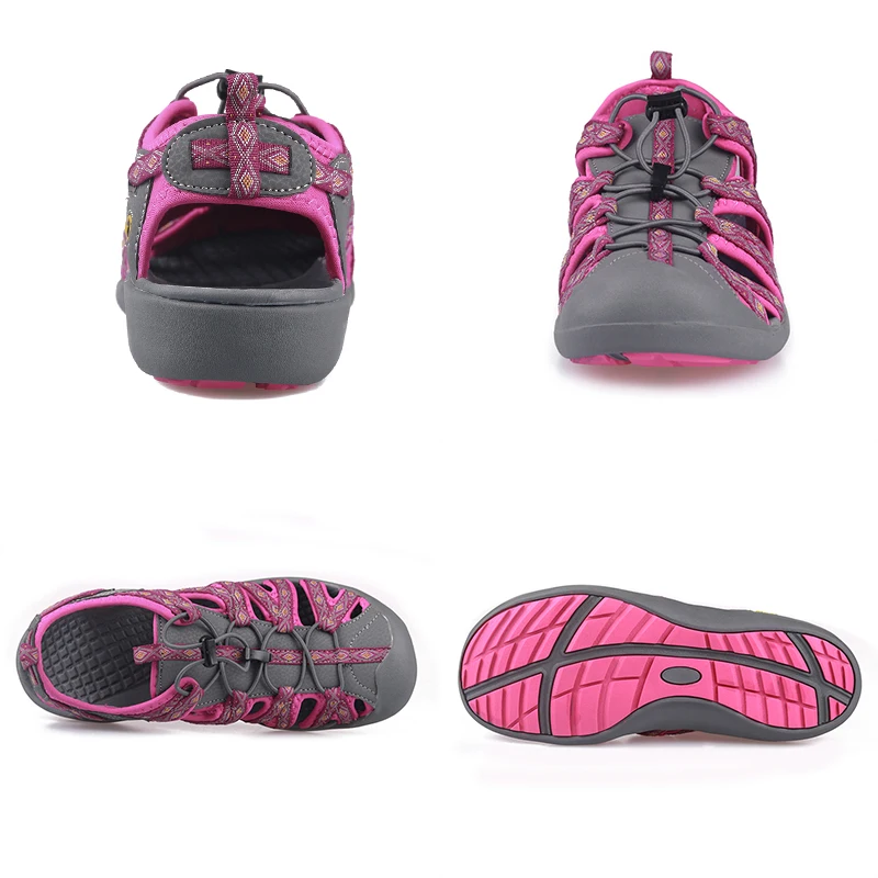 GRITION/женские пляжные сандалии на платформе Треккинговые женские туфли из нубука