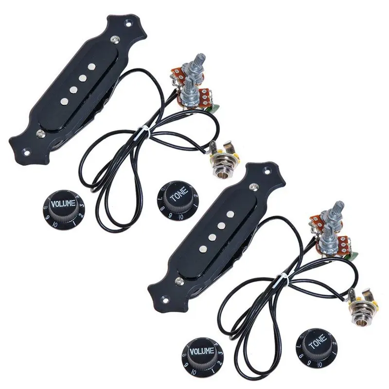 

2 набора, Предварительно проводной прикуриватель для гитары с громкостью и тоном для электрогитары