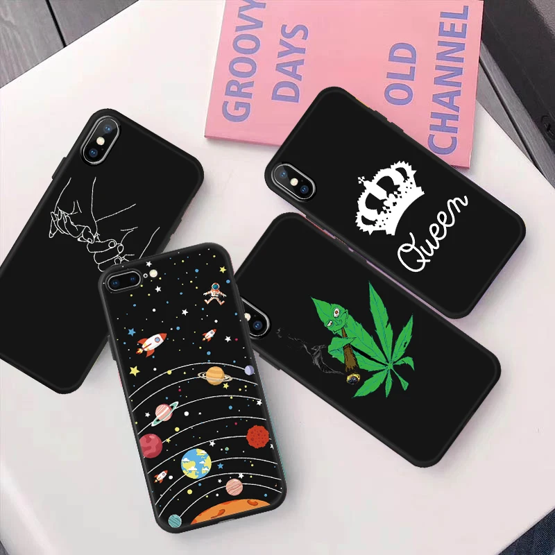 Силиконовый мягкий чехол для телефона iPhone 7 8 Plus 5 SE 5S 6 6S X XS Max XR мультяшный