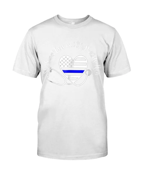 

Nurse She Saves Lives And He Protects Them Classic T-Shirt