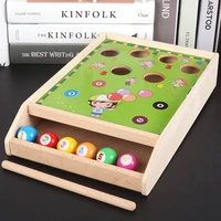wooden desktop billiard game mini table snooker children kids colordigital cognition education toys boy gifts 93
