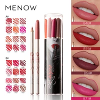 hot selling menow 12 color lip liner p130 matte wood waterproof durable color lipliner makeup goods cosmetic gift for women