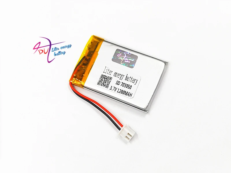 JST 2 54 мм 2pin 10 шт 703050 3 7 В 1200 мАч литий-полимерный LiPo разъем аккумулятора 703048 для Mp3 GPS