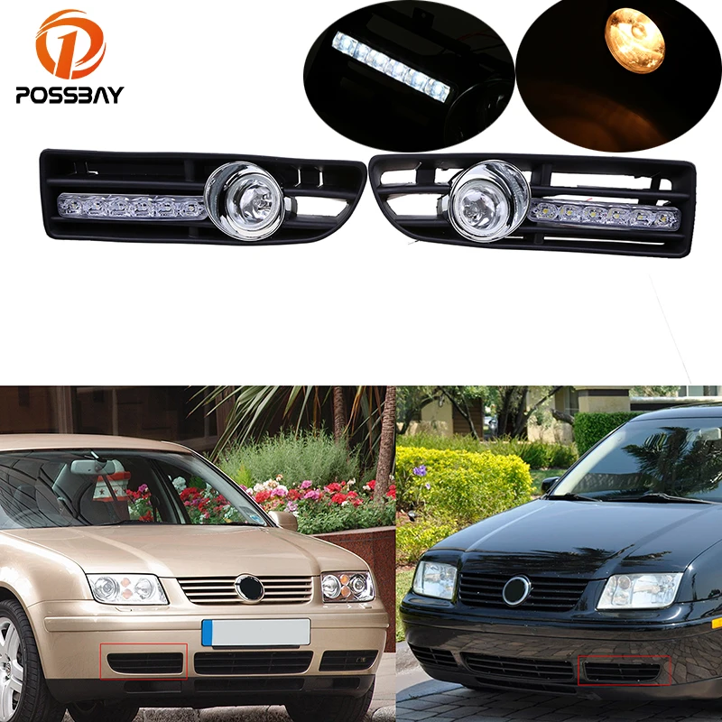 POSSBAY Противотуманные фары для VW Bora Jetta MK4 1999 2000 2001 2002 2003 2004 2005 2006 2007 Нижняя передняя