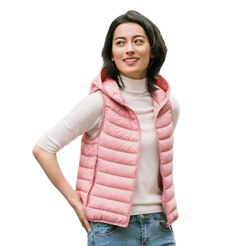 

[TANBOER-TB200010]Very nice Professional factory sleeveless custom winter down puffer vest for women