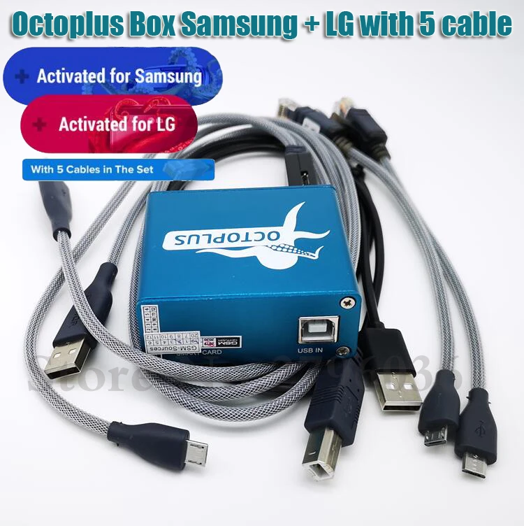 Octopus box / Octoplus коробка для sam и LG + 5 кабели флэш память ремонта мобильный