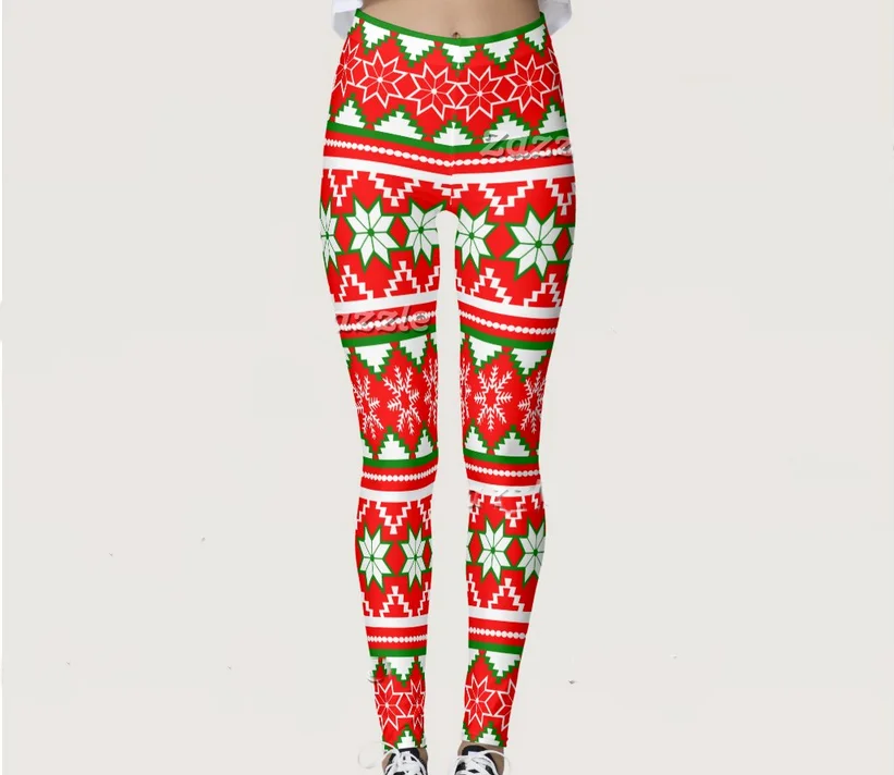 

2020 Hot Selling Ladies Christmas Tight Pants Fashion Casual Home Pants