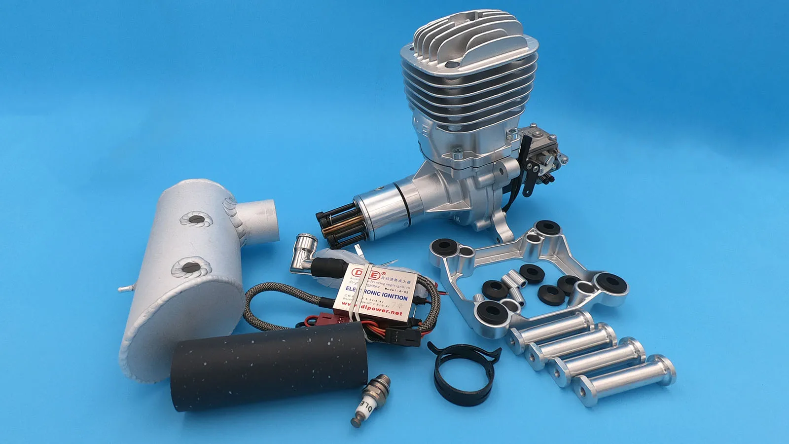 Оригинальный металлический газовый двигатель DLE 85 85CC DLE85 для радиоуправляемой