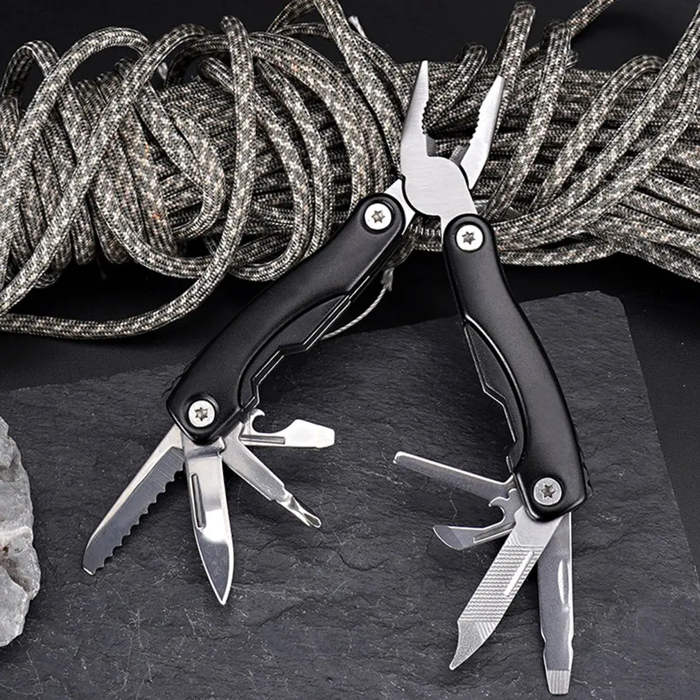 

Multi Usage Outdoor Foldable Repair Tools Kit Bottle Opener Needle Nose Pliers Pocket Knife Repair Key Screwdriver Tool