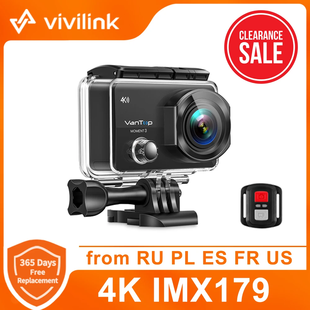 Vivilink экшн Камера VanTop в настоящий момент 3 Спортивная водоотталкивающая GoPro Wi Fi