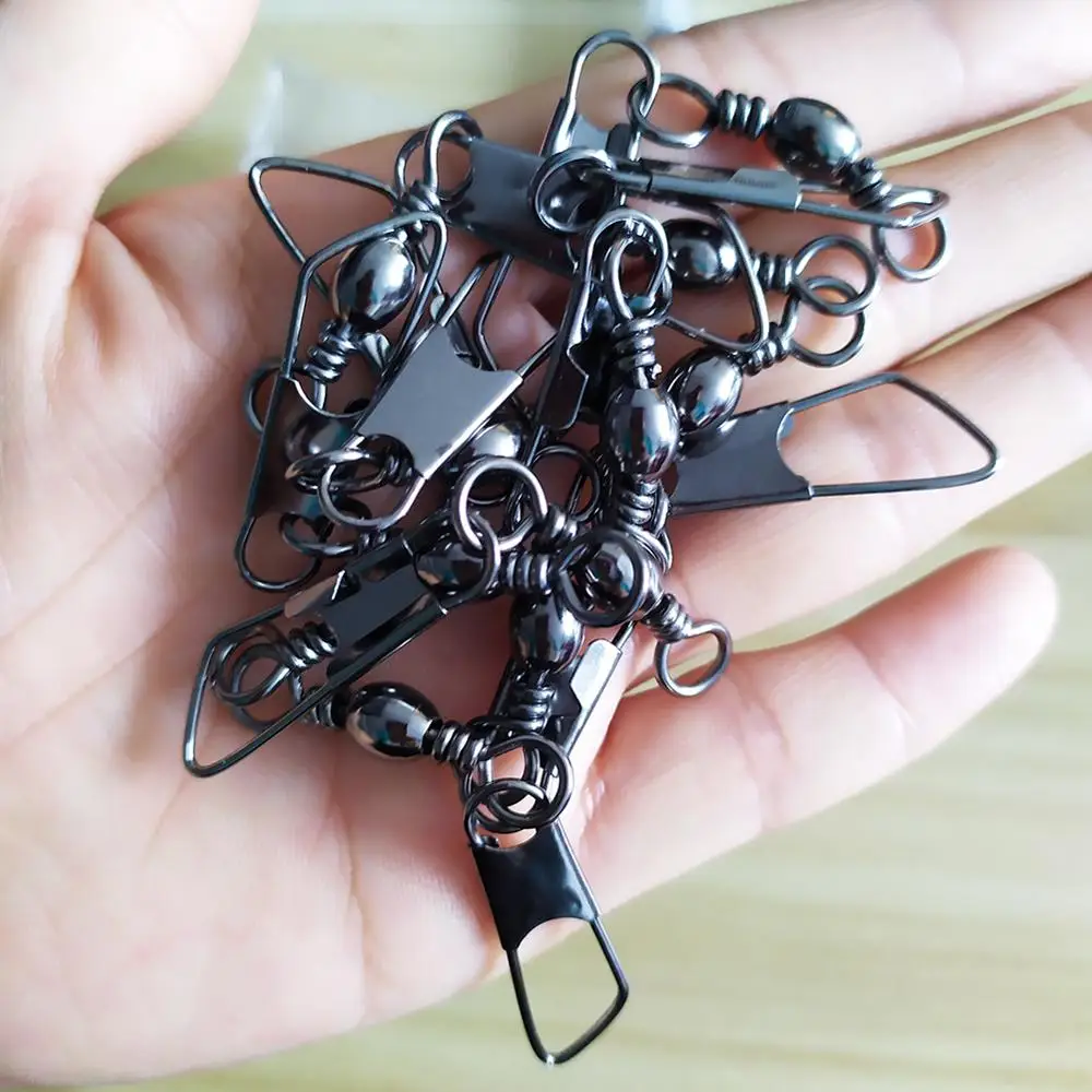 Рыболовный Вертлюг F1002 200 шт./лот с безопасной защелкой рыболовный соединитель