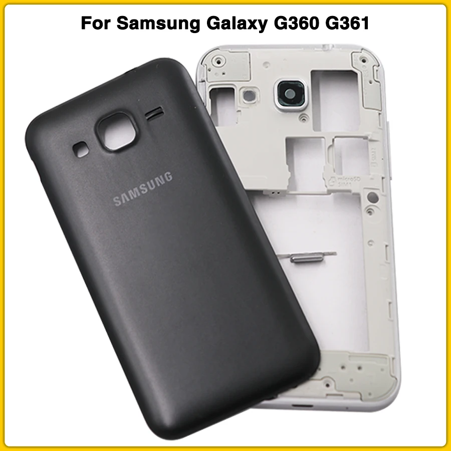 Полный корпус чехол для Samsung Galaxy Core Prime G360 G360H G360F G361 G361F батарея задняя крышка двери
