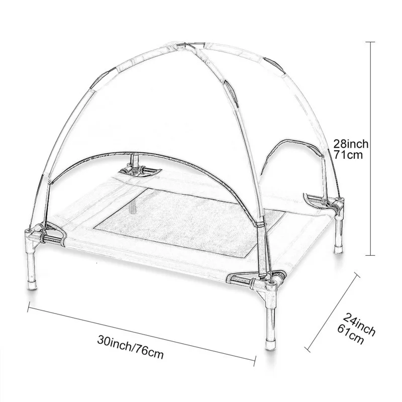 Наружная переносная подстилка для животных с палаткой Портативный Кемпинг