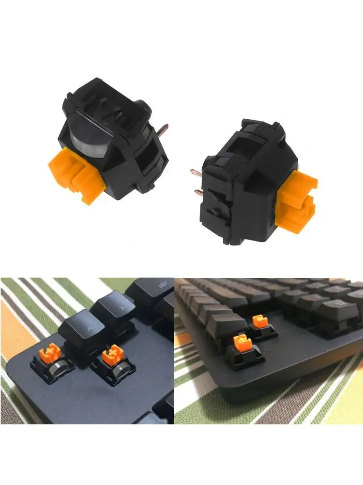 Пыленепроницаемые оранжевые переключатели 3 Pin для механической клавиатуры Razer