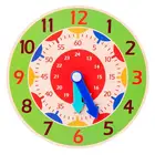 Детские деревянные часы Монтессори, цифровые часы, время, минуты, второй познавательный центр, помощь в обучении детского сада, игрушка-пазл для детей