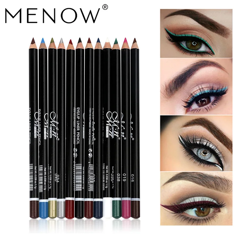 12 видов цветов Подводка для глаз Водостойкая бровей подводка Косметика макияж |