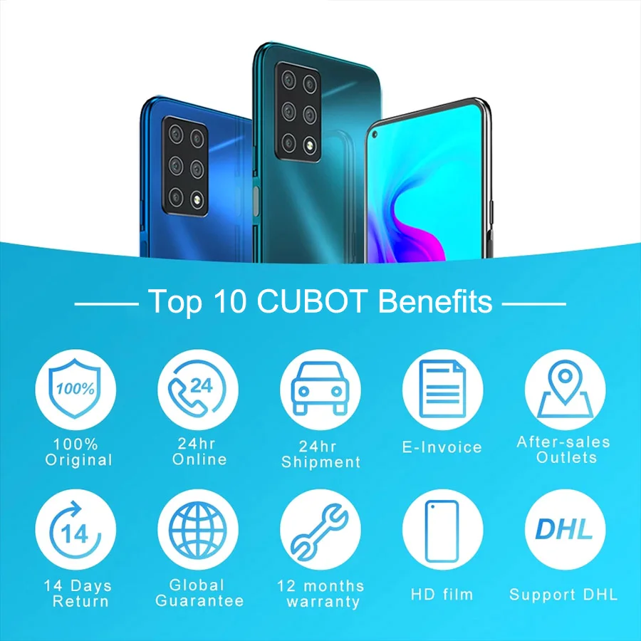 Смартфон Cubot X30 6 4 дюйма FHD + 6/8 ГБ 128/256 48 МП 5 камер NFC Android 10 Helio P60 4200 мАч | Мобильные