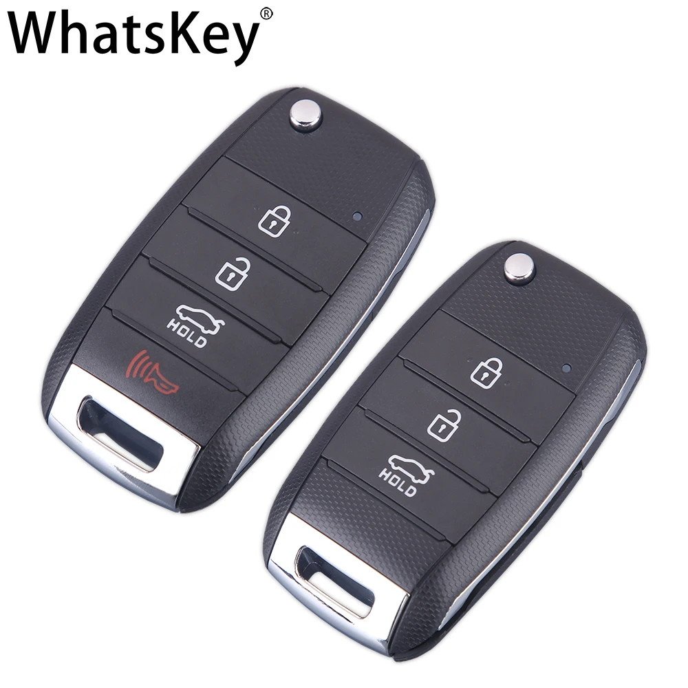 WhatsKey 3/4 кнопка Автомобильный ключ корпус чехол для Kia Sportage K2 K3 K5 Carens Cerato Forte