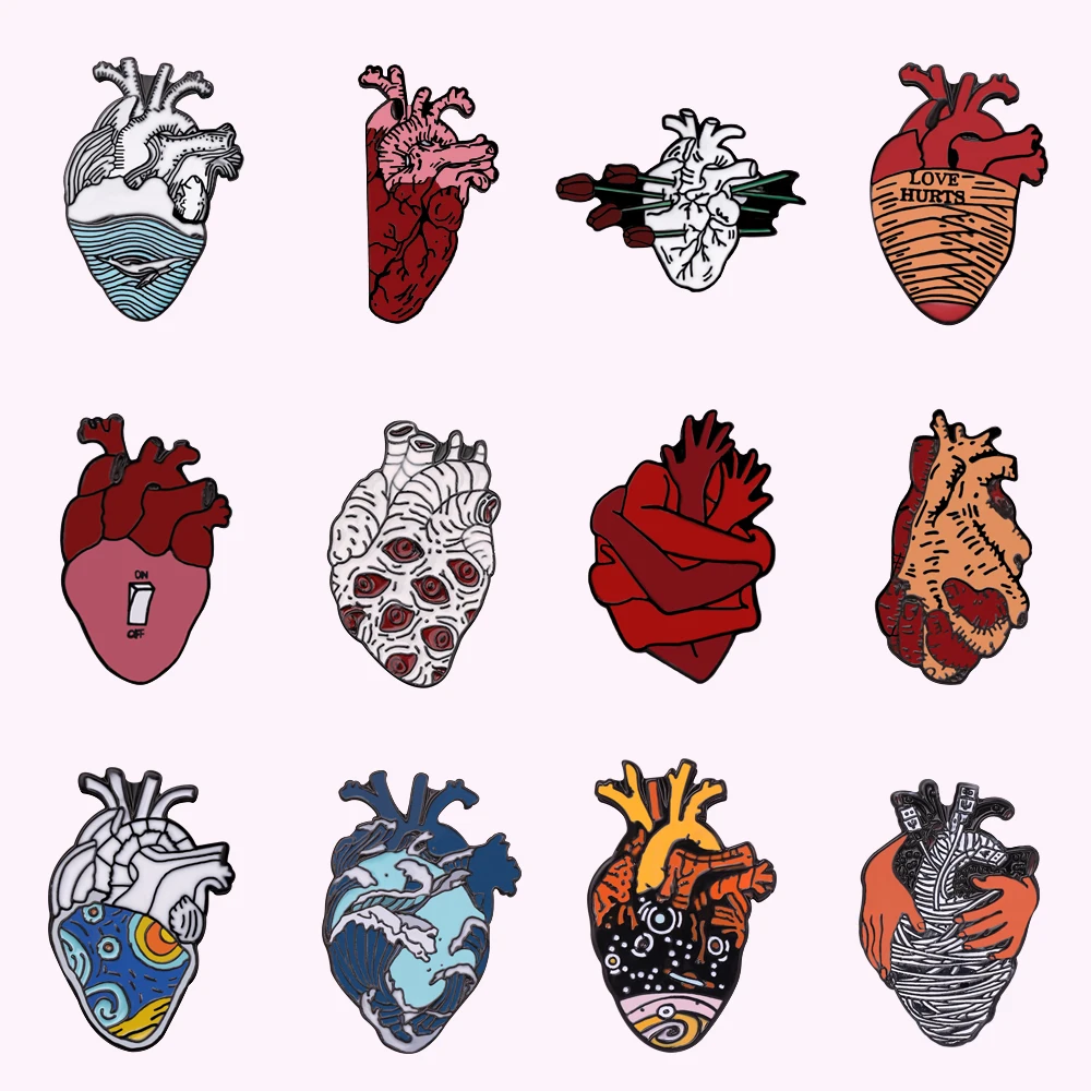 Женская эмалированная брошь значок с изображением органа|Зажимы для галстука и