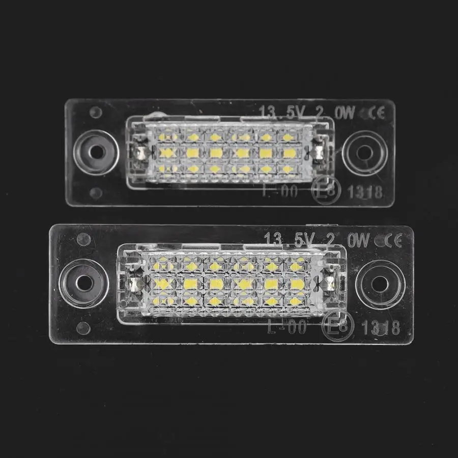 18 SMD светодиодный светильник 12V высокой яркости номерного знака Лампа подходит