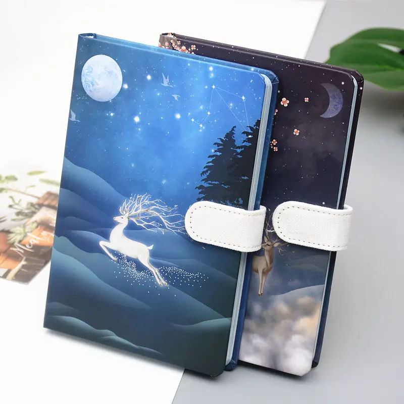 

Notebook Notepads Sketchbook Cuaderno Diary 2022 Soft Cover Journal School Office Supplies Magnetic Buckle Agenda Planner