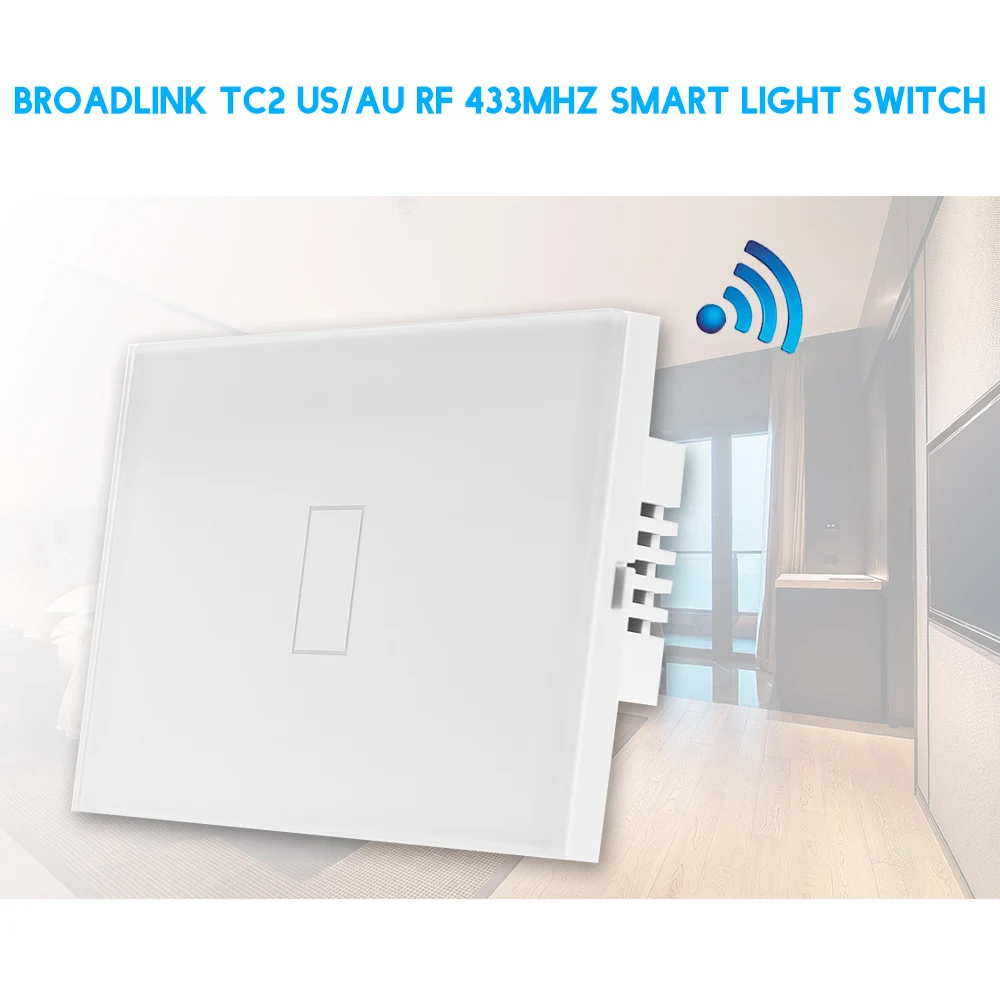 TC2 US/AU RF 433 МГц выключатель света 1 банда сенсорный переключатель панель Wifi