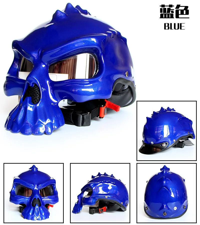 Мото rcycle винтажные шлемы с открытым лицом kask predator capacete para moto cicleta cascos para moto racing JIEKAI с двойным объективом casco