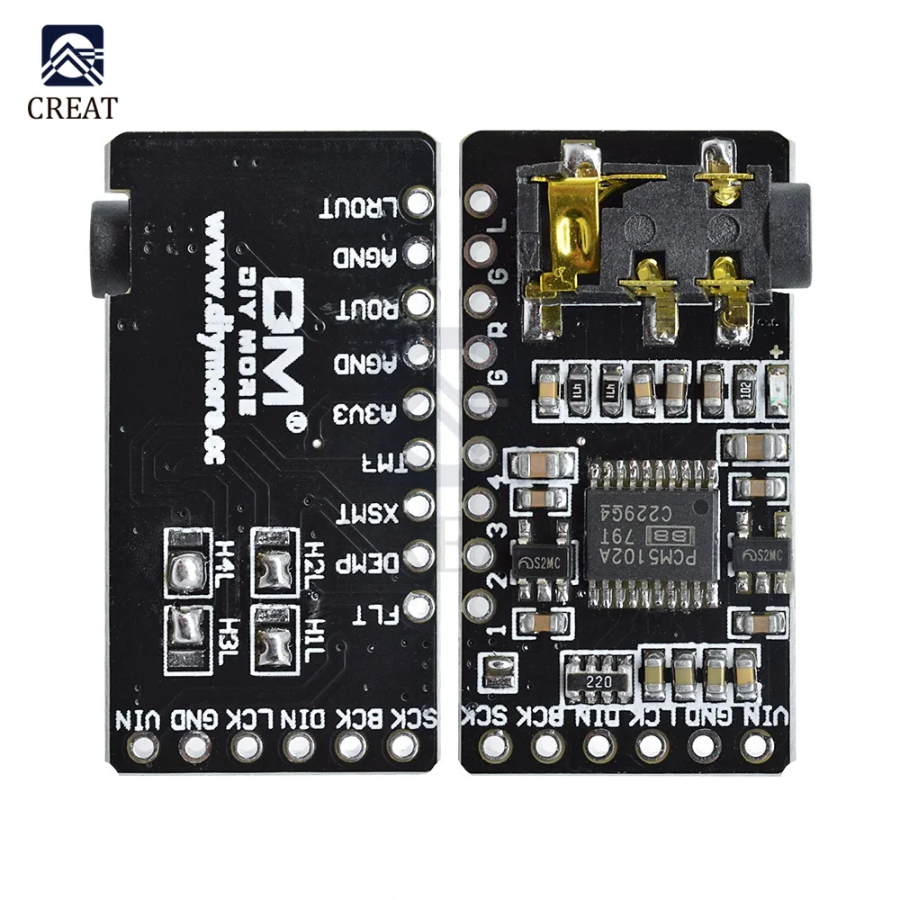 GY-PCM5102 I2S интерфейс PCM5102 DAC декодер модуль плеера для Raspberry Pi с контактом |