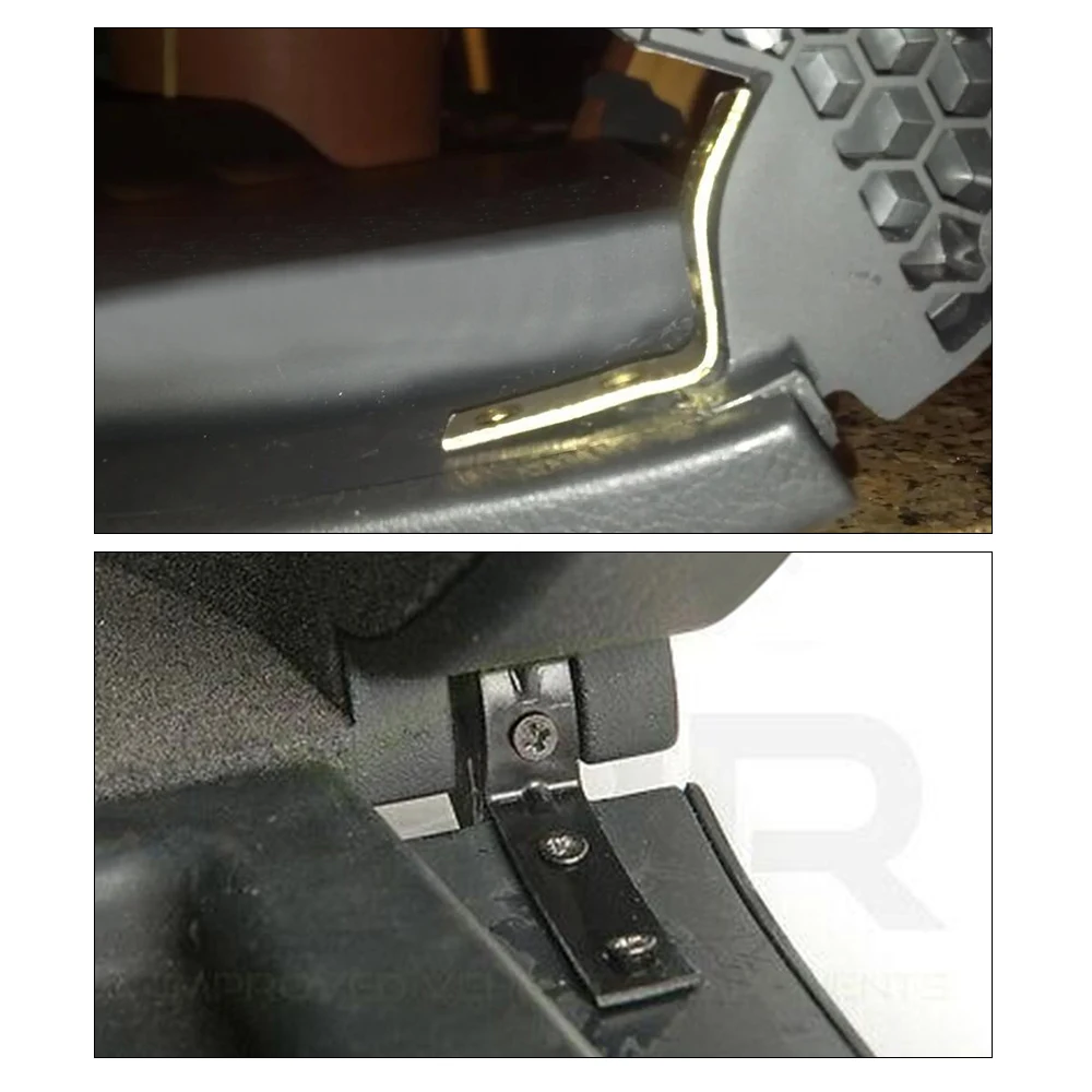 

Free Shipping 2pcs Hinge Brackets + 8x Screws High Quality Glove Box Lid Hinge Snapped Repair Kit For Audi A4 B6 B7 8E 2001-2008