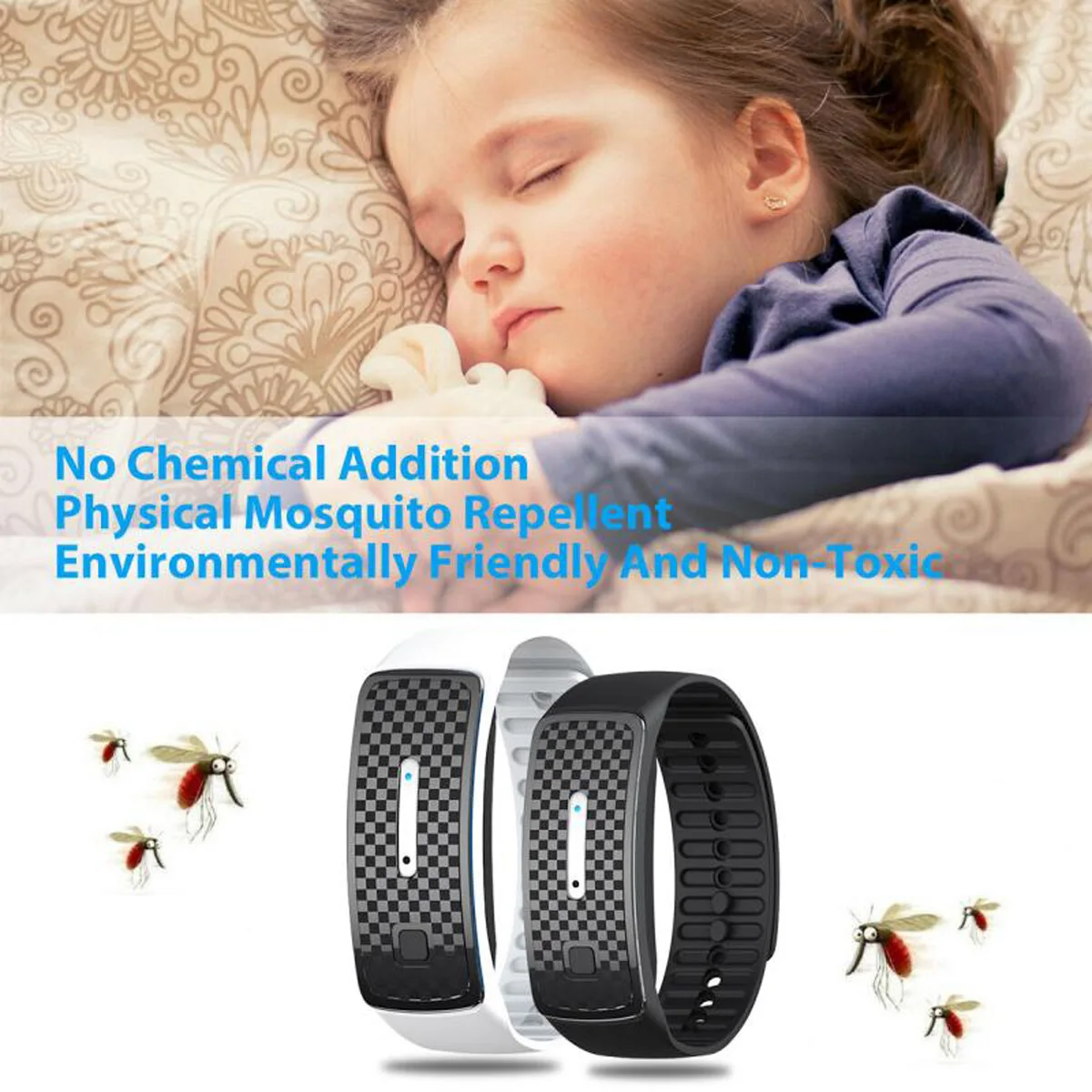 

M30 Ultrasound Mosquito Repellent Bracelet Electronic Bionic Wave Kids Women Men Charging Anti Mosquito Pest Control Wristband