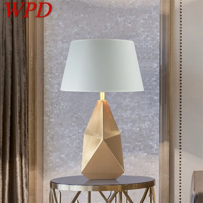 

WPD Contemporary LED Table Desk Lamp Creative Design E27 Bronze Light Home Decorative For Foyer Living Room Office Bedside