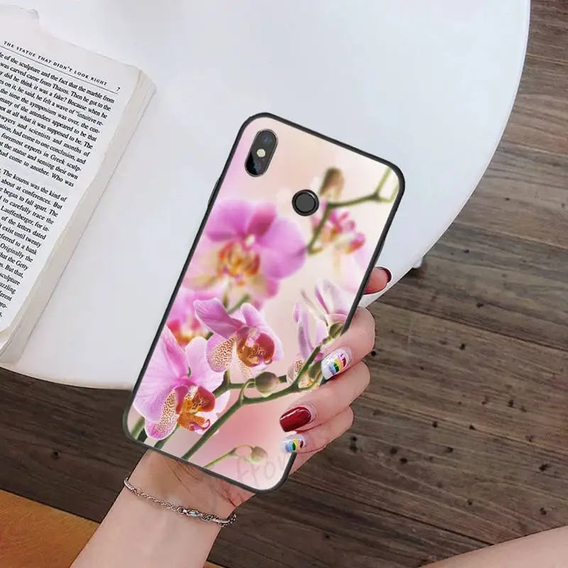

Orchid Flowers Colorful Phone Case For Xiaomi Redmi 7 9t 9se k20 mi8 max3 lite 9 note 8 9s 10 pro Soft Silicone Cover Funda