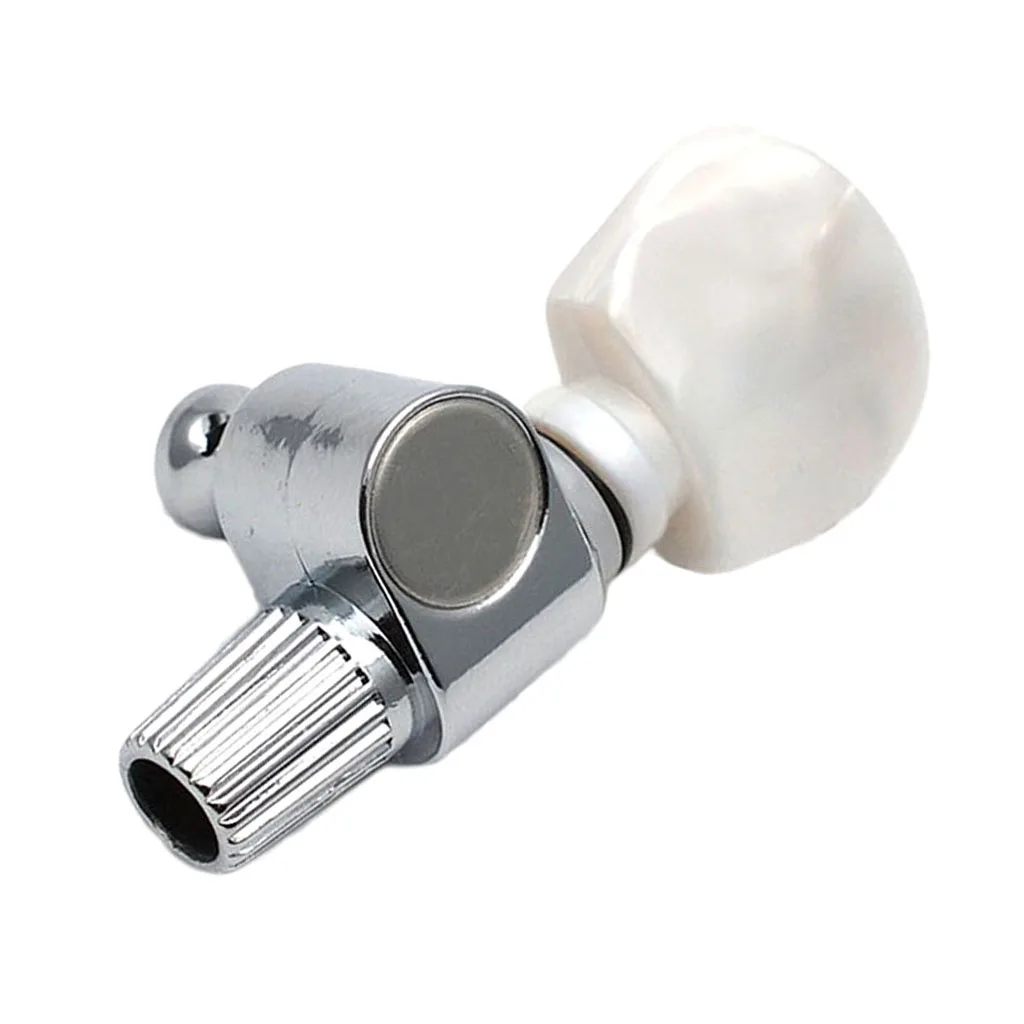 

Banjo 5th Geared Tuning Peg Tuner Machine Head with White Pearl Button for Banjo Replacement Accessory