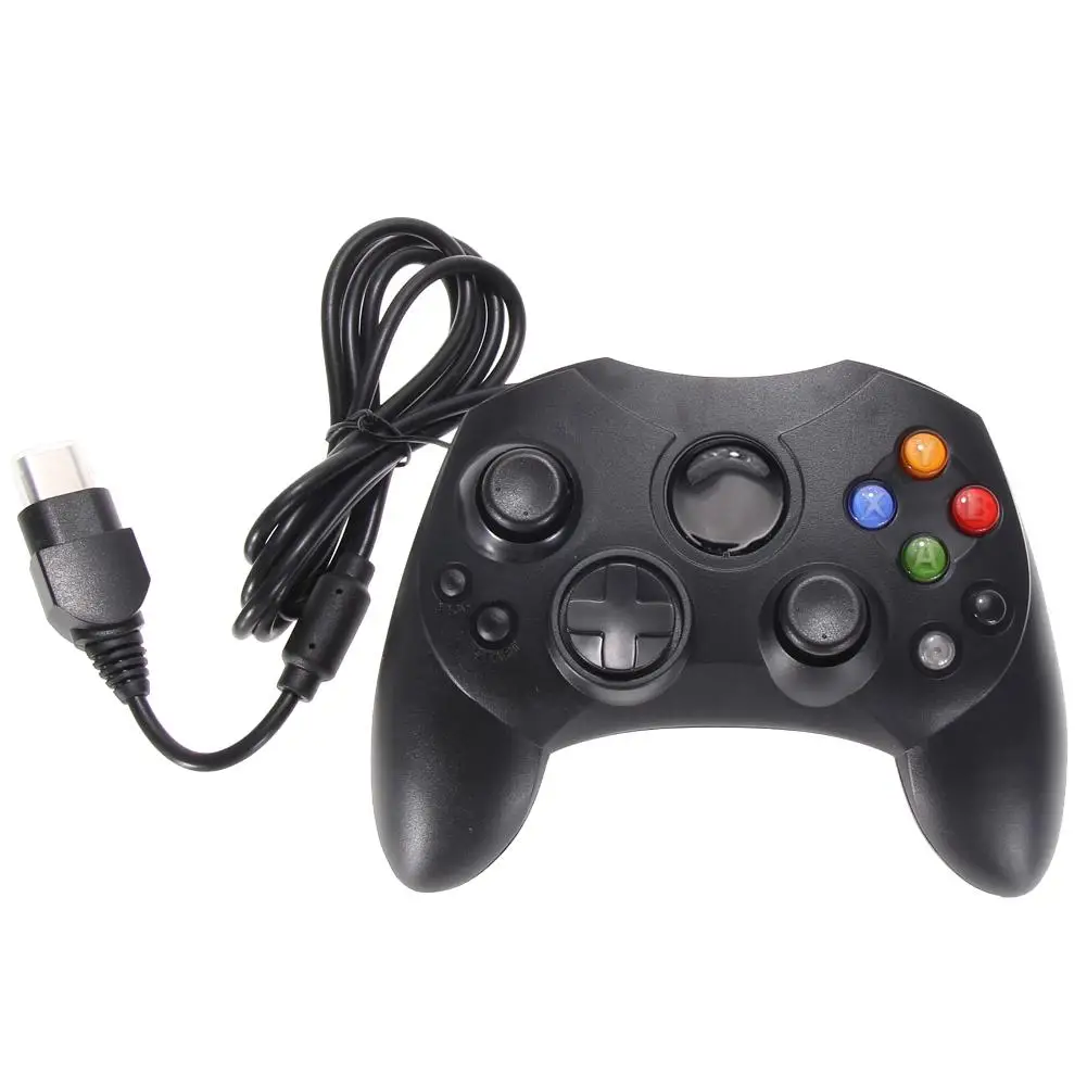Набор 2 черных проводных контроллера игровой геймпад для Microsoft XBOX триггер типа