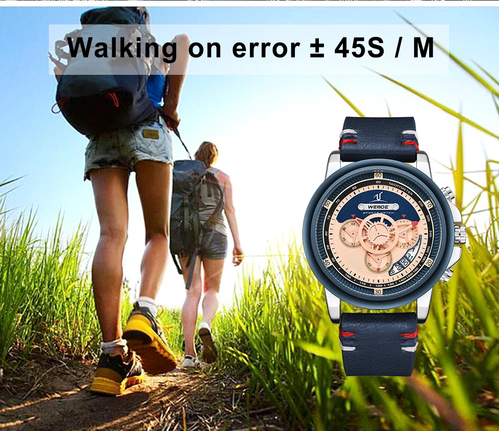 WEIDE мужские часы роскошные спортивные военные водонепроницаемые несколько