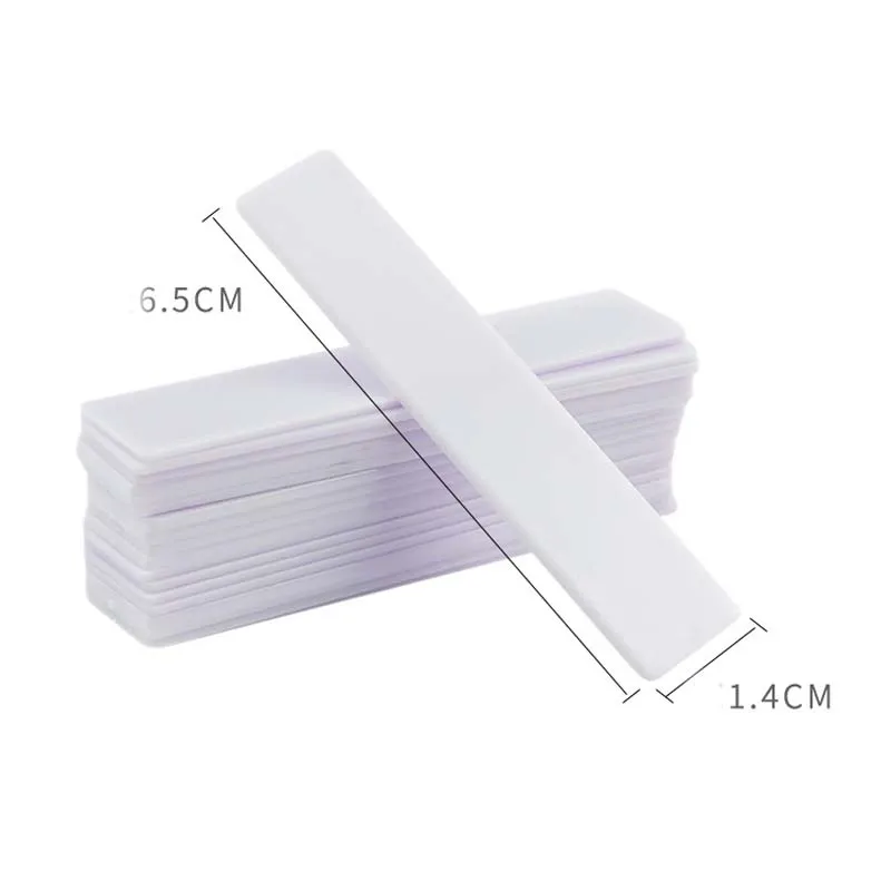 

48pcs 6 Color False Nail Display Show Stand Clear Rectangle Holder Strip UV Acrylic Gel Polish Manicure Showing Practice Tool