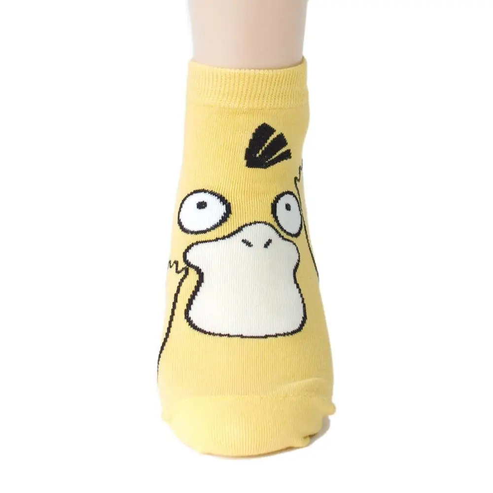duck CHAOZHU для женщин девочек модный детский мультфильм Пикачу Дженни черепаха маленький огонь Дракон Мода хип хоп улица смешные носки Харадзюку - Цвет: duck
