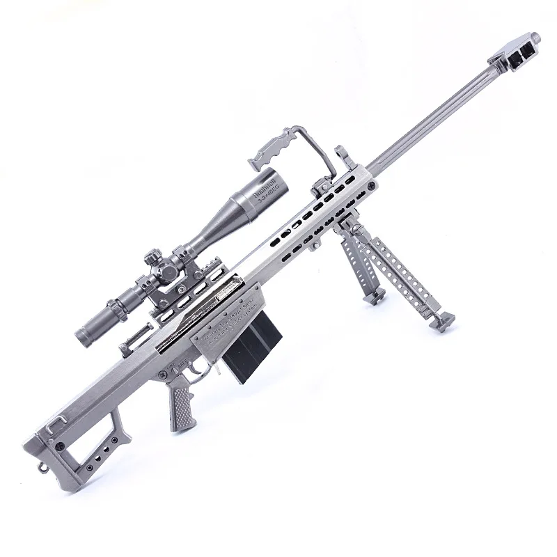 Jedi escape eat chicken throw shell Barrett M82A1 модель снайперской винтовки большое оружие из сплава