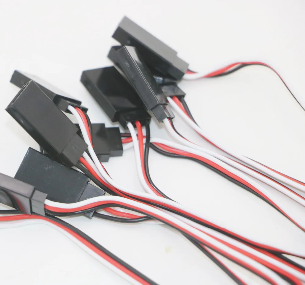 10 шт. 100 мм/150 мм/200 мм/300 мм/500 мм RC Servo удлинитель кабеля провода свинца JR для Rc