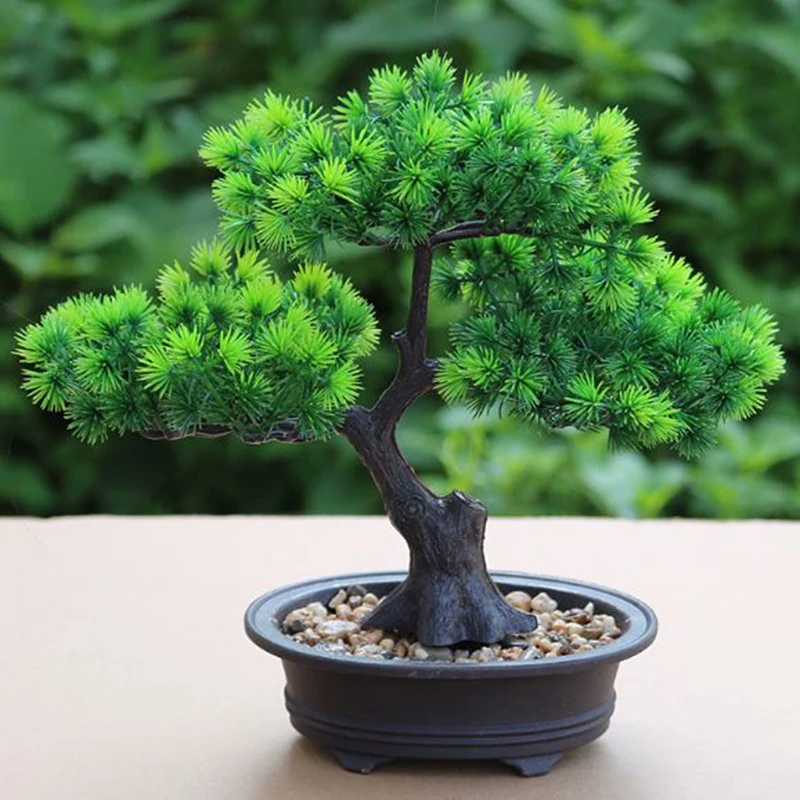 

Ornament Simulation Plant Artificial Plastic Home Office Desk Welcome Pine Tree
