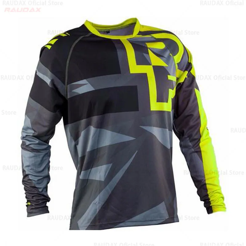 Мужская футболка с длинным рукавом DH черная быстросохнущая для мотокросса езды