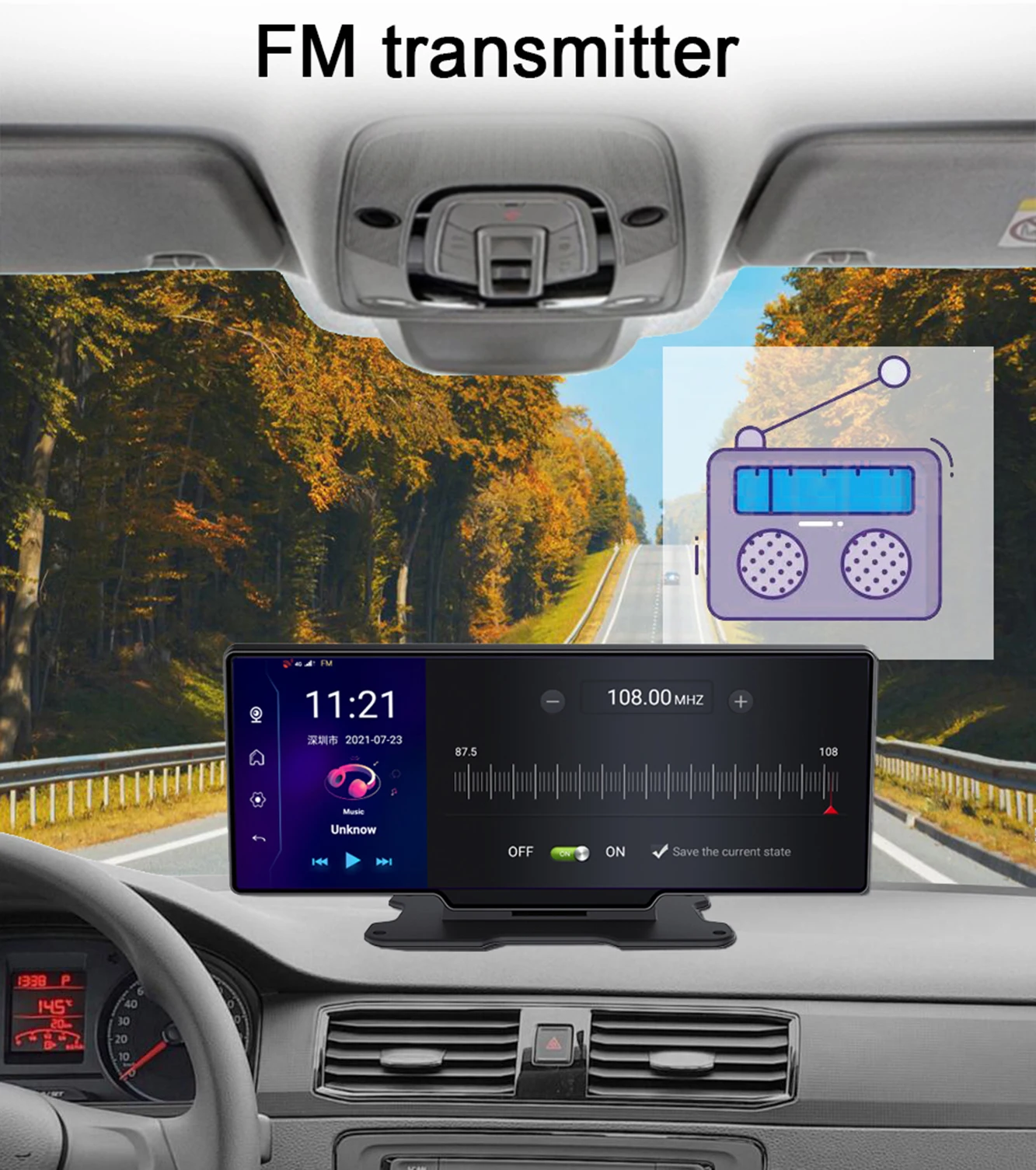 Автомобильный видеорегистратор 2022 дюйма Android 10 26 GPS Wi-Fi 1080P 4G | Автомобили и