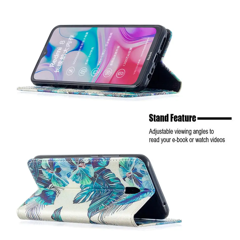 

Leather Wallet Flip Case For Xiaomi Redmi 8A Luxury Emboss Case Redmi 8A 8 A Magnetic Card Slot Cover Red Mi 8A 8 Stand Fundas