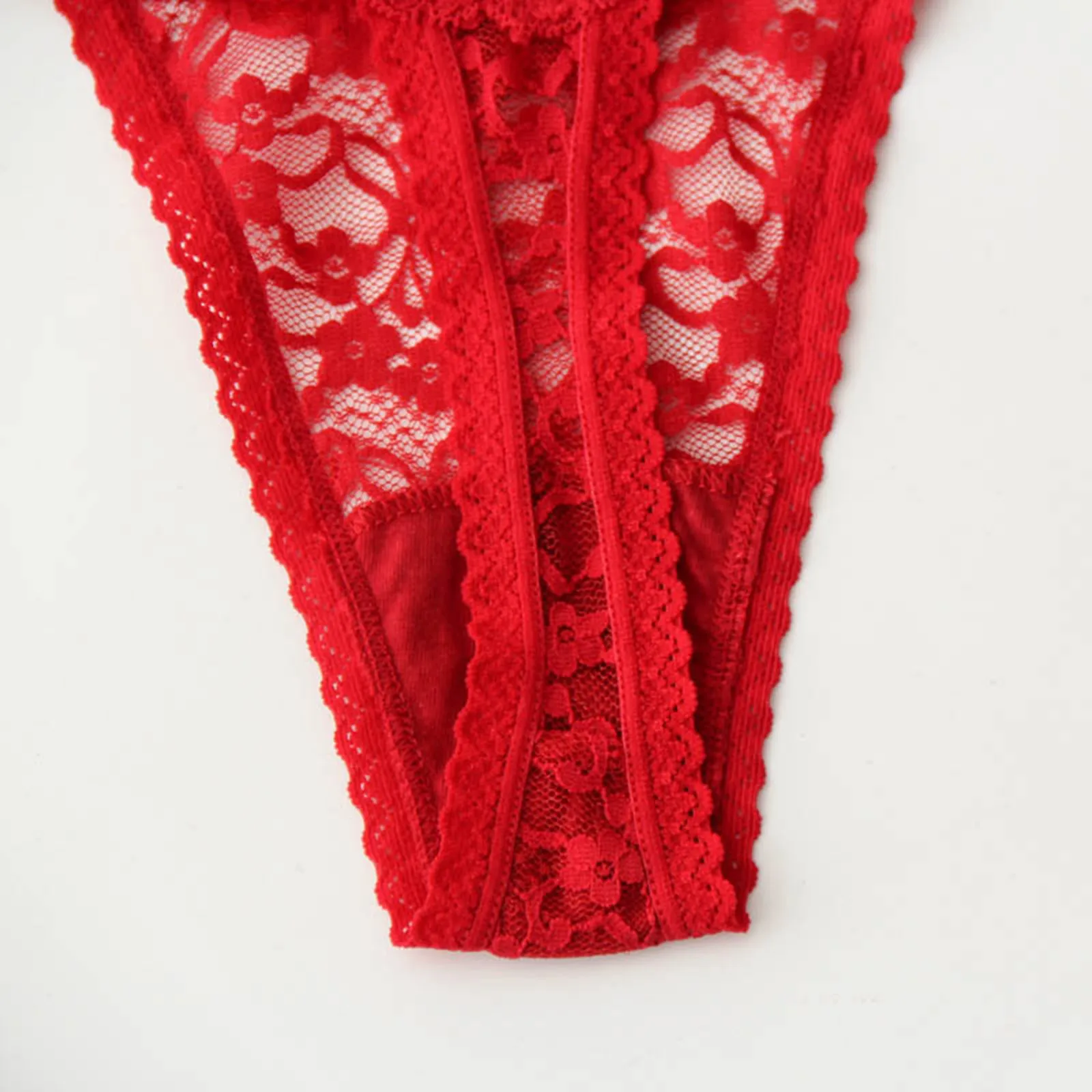 

Sexy Women's Underwear Lace See-Through Temptation Lingerie Hollow Out Flower Ribbon Sexy Panties G String Breathable Underpants