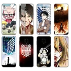 Черный чехол из ТПУ для Xiaomi Redmi 7A 8 8A 9 9A 9C, чехол для Redmi Note 8T 8 Pro T Note 9 9S 9 Pro, чехол с аниме атака на Титанов