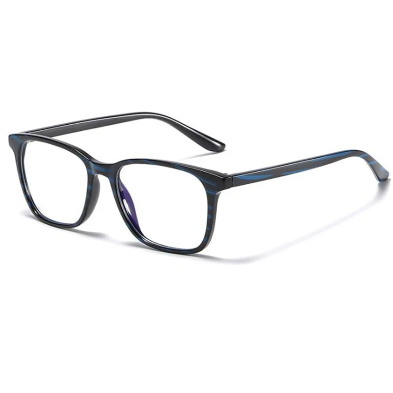 Black Blue RBENN сверхлегкий TR90 анти голубой свет компьютерные очки для мужчин и женщин мода синий свет блокировка очки для мужчин игровые очки - Цвет оправы: Black Blue