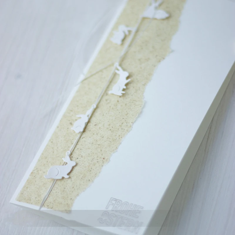 

Five Rabbits Small Animals On The Vine Wire Metal New Cutting Dies New DIY Emboss Stencil Scrapbooking Dies For Card Making