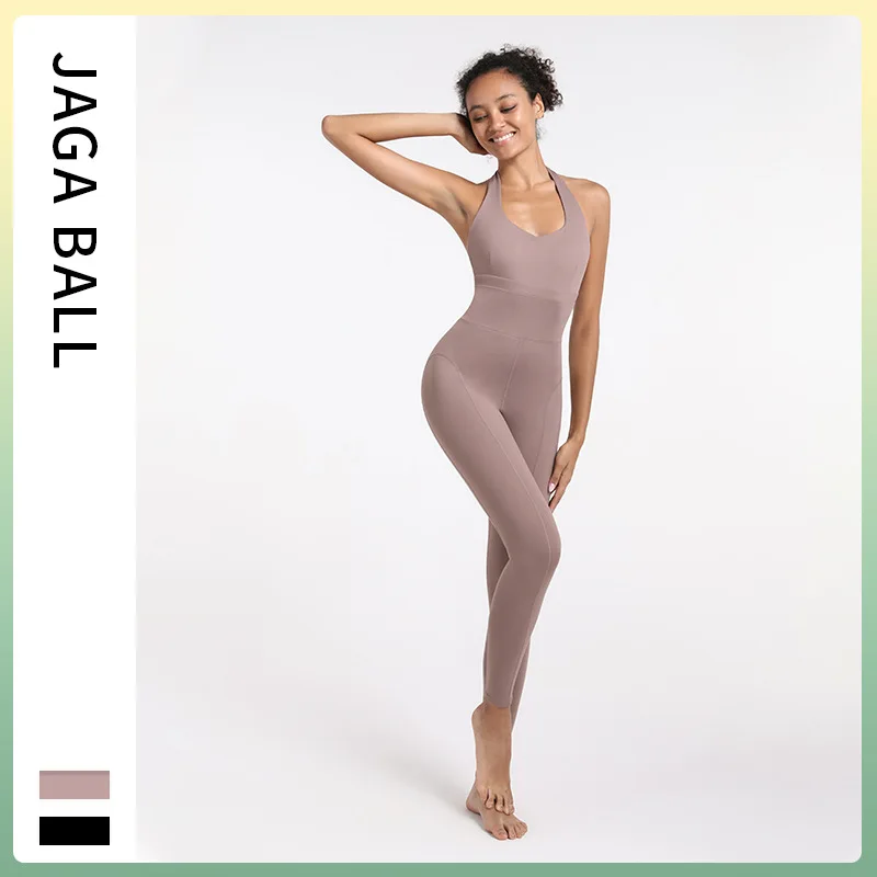 

Beauty Back Jumpsuit Womens Skinny Tight Sports Yoga Pants Jumpsuits Rompers Playsuit