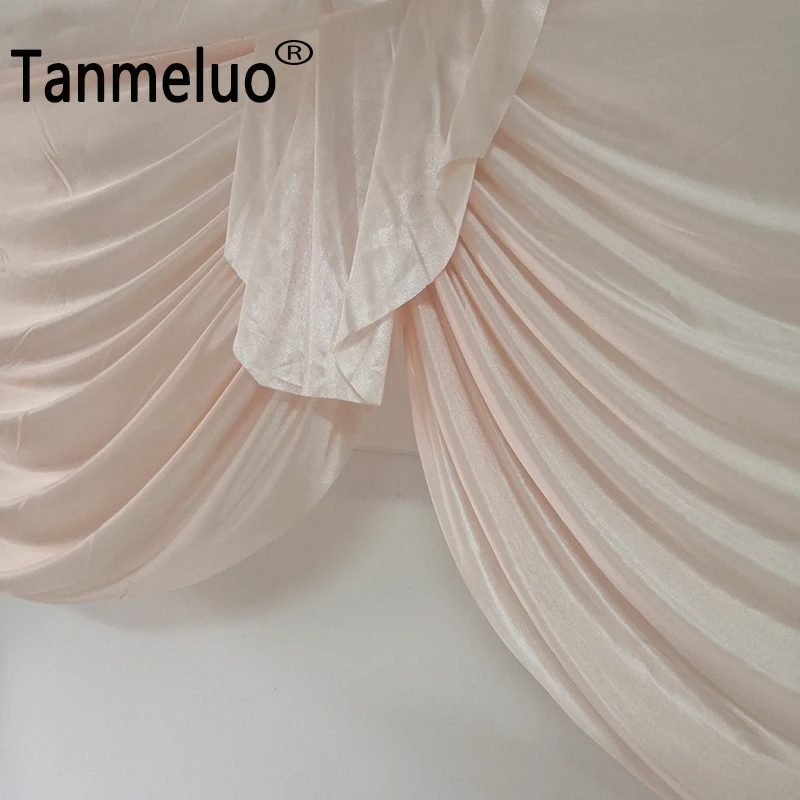 Занавеска из ледяного шелка s-образный фон для сцены украшение свадебного